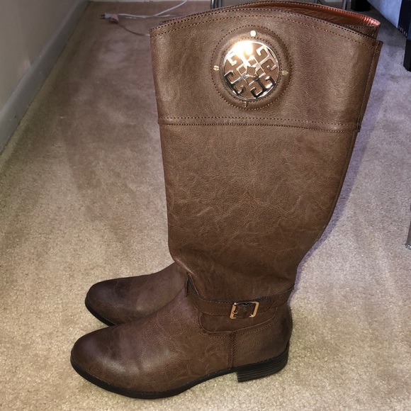 Cato Boots Size 9 W Color Cognac Gold - Picture 1 of 5